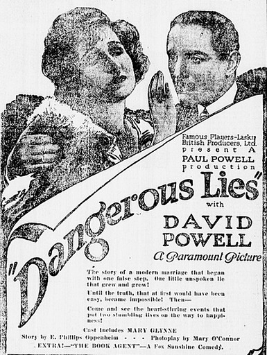 Dangerous lies (1921)